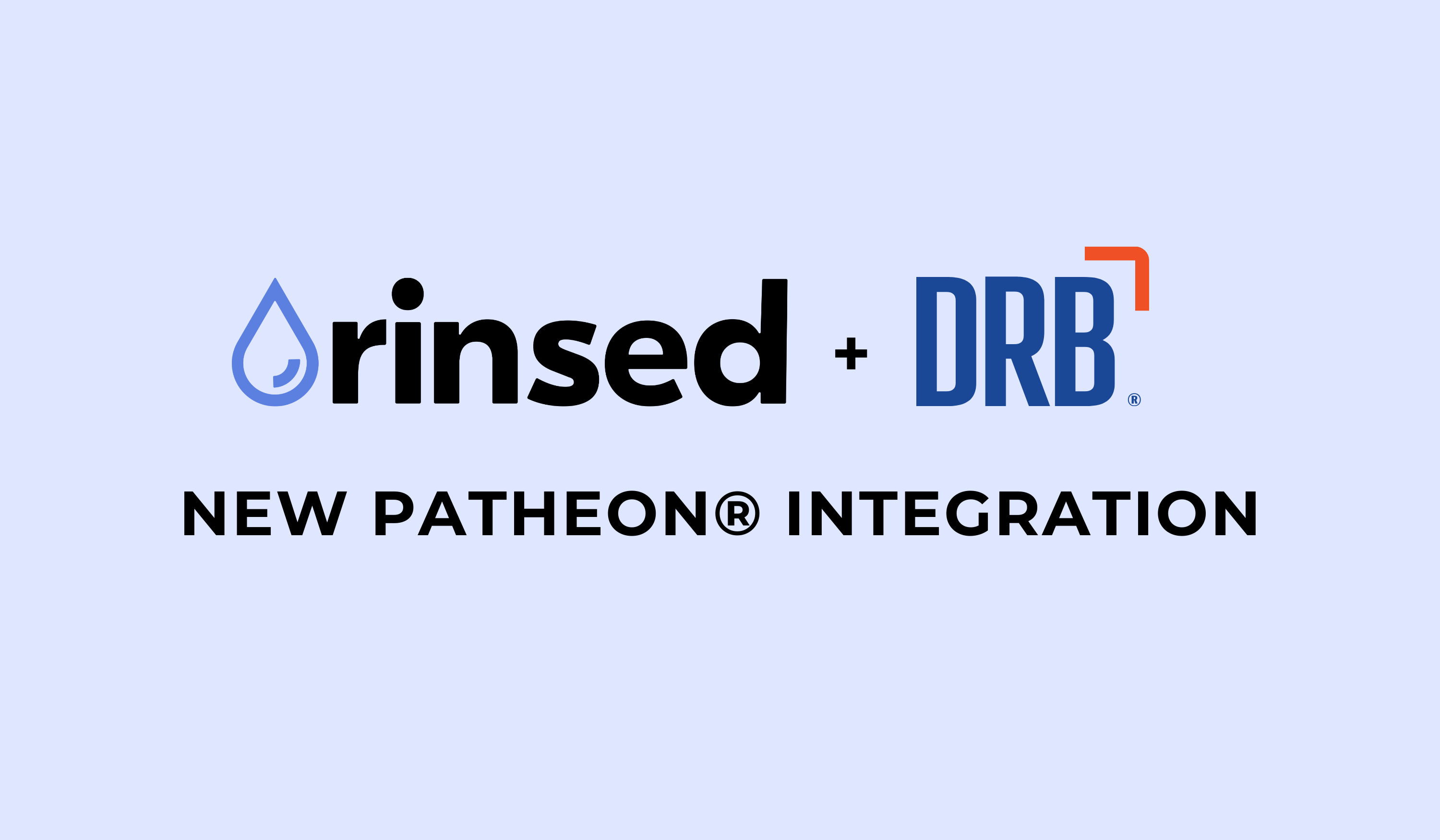 Image of Rinsed and DRB logos with text that reads 